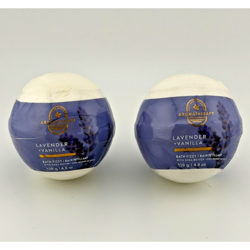 Bath‎ & Body Works Aromatherapy Lavender & Vanilla Bath Fizzy 4.6oz Bundle Of 2